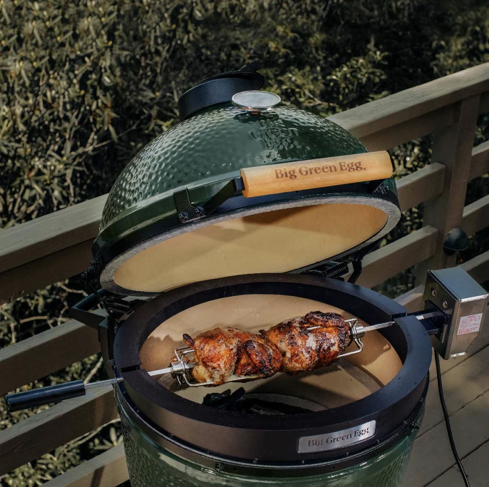 Big Green Egg Rotisserie BBQ Spit Big Green Egg Rotisserie BBQ Spit -Keukengrill big green egg rotisserie bbq spit 4