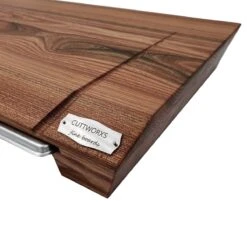 Cuttworxs Eiken Houten Snijplank Large Met Sap Geul En Geïntegreerde Opvangbak -Keukengrill cuttworxs eiken houten snijplank large met sap geu 2