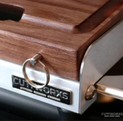 Cuttworxs Notenhouten Snijplank XL Met Sap Geul En Geïntegreerde Opvangbak -Keukengrill cuttworxs notenhouten snijplank xl met sap geul en 2