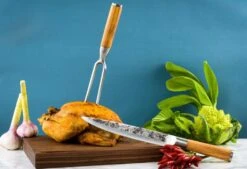 Forged Olive Trancheer Vork -Keukengrill forged olive trancheer vork 2