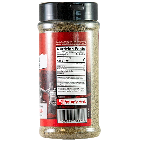 Operation BBQ Relief All Purpose Rub 10.9 oz Operation BBQ Relief All Purpose Rub 10.9 Oz -Keukengrill image 110