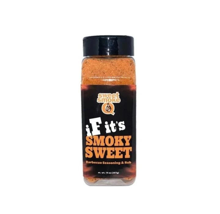 Sweet Smoke Q ‘If It’s Smoky Sweet’ BBQ Seasoning & Rub 14 oz Sweet Smoke Q ‘If It’s Smoky Sweet’ BBQ Seasoning & Rub 14 Oz -Keukengrill image 129