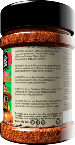 Angus&Oink (Rub Me) El Jefe Chilli X Lime Seasoning 210 Gram -Keukengrill image 2