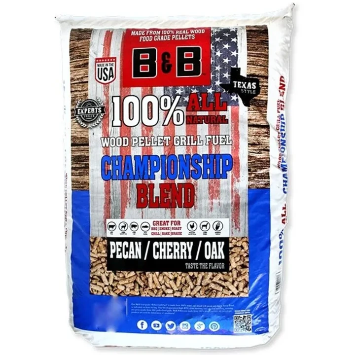 B&B Championship Blend Pecan / Kers / Eik Wood Pellets 9 kg B&B Championship Blend Pecan / Kers / Eik Wood Pellets 9 Kg -Keukengrill image 354