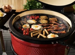 Kamado Joe Halfrond Gietijzeren Grillplaat -Keukengrill kamado joe halfrond gietijzeren grillplaat 2