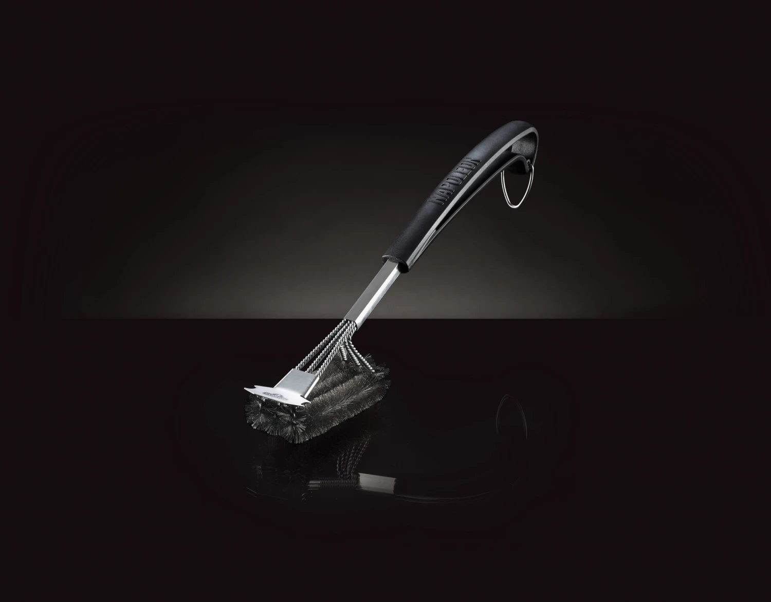 Napoleon RVS Grillborstel 3x Parel Met Schraper Napoleon RVS Grillborstel 3x Parel Met Schraper -Keukengrill napoleon rvs grillborstel 3x parel met schraper 1