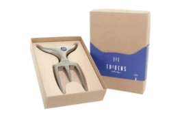 Tridens Brushed Fork In Beechwood Base -Keukengrill tridens brushed fork in beechwood base